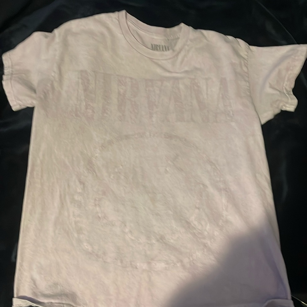 light purple nirvana shirt
